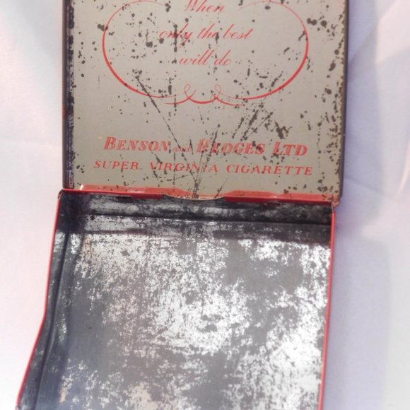 Vintage Benson and Hedges Super Virginia Cigarette Tin Old Bond St London W.I. - Picture 4 of 5